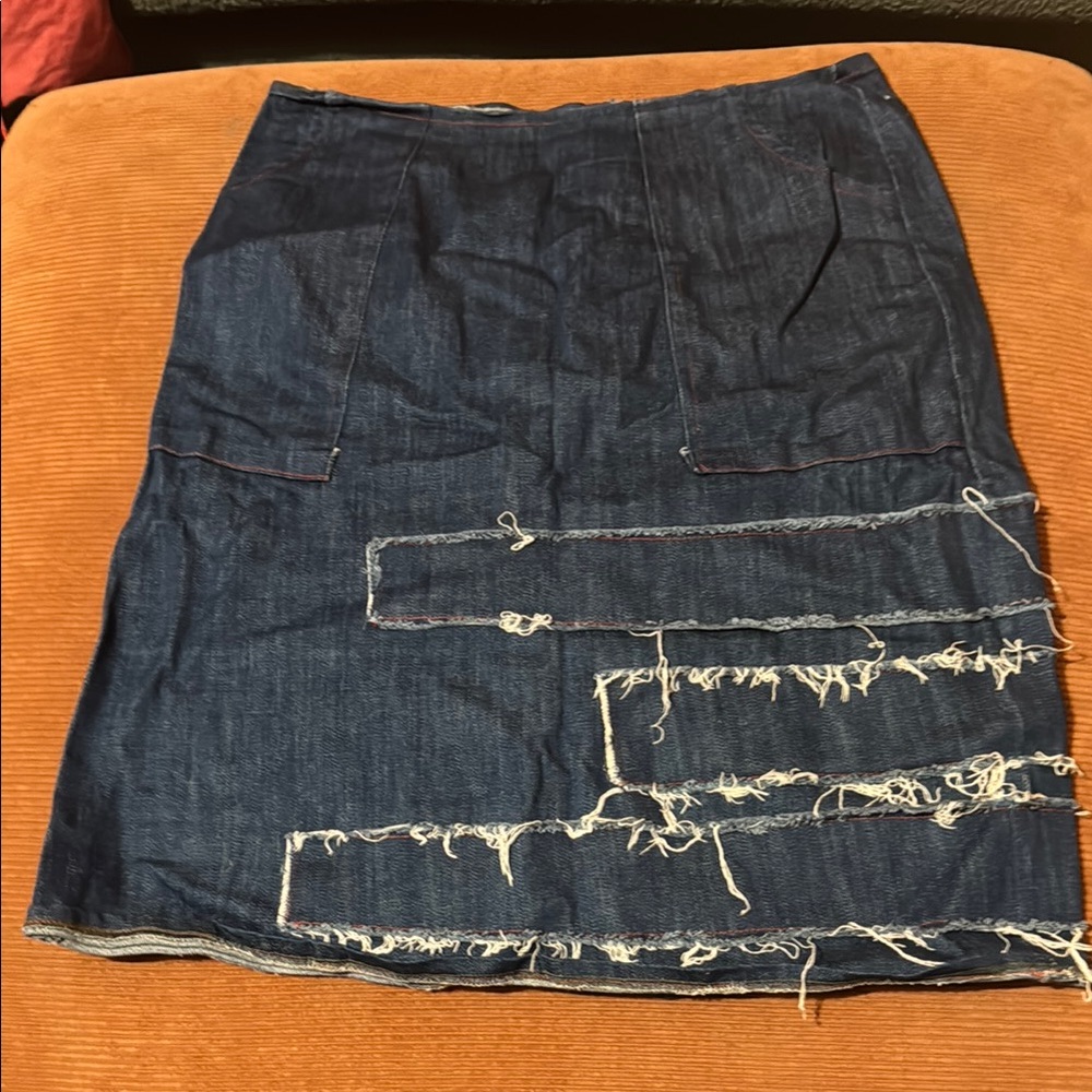 MATRYOSHKA Los Angeles denim pencil skirt